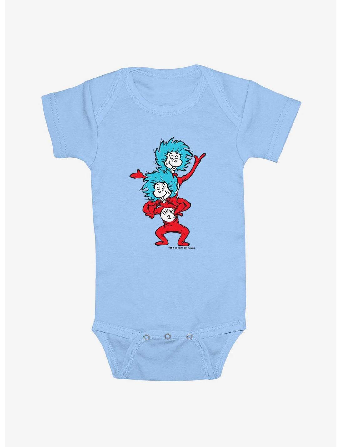 Dr. Seuss Thing 1 Thing 2 Infant Bodysuit, LT BLUE, hi-res