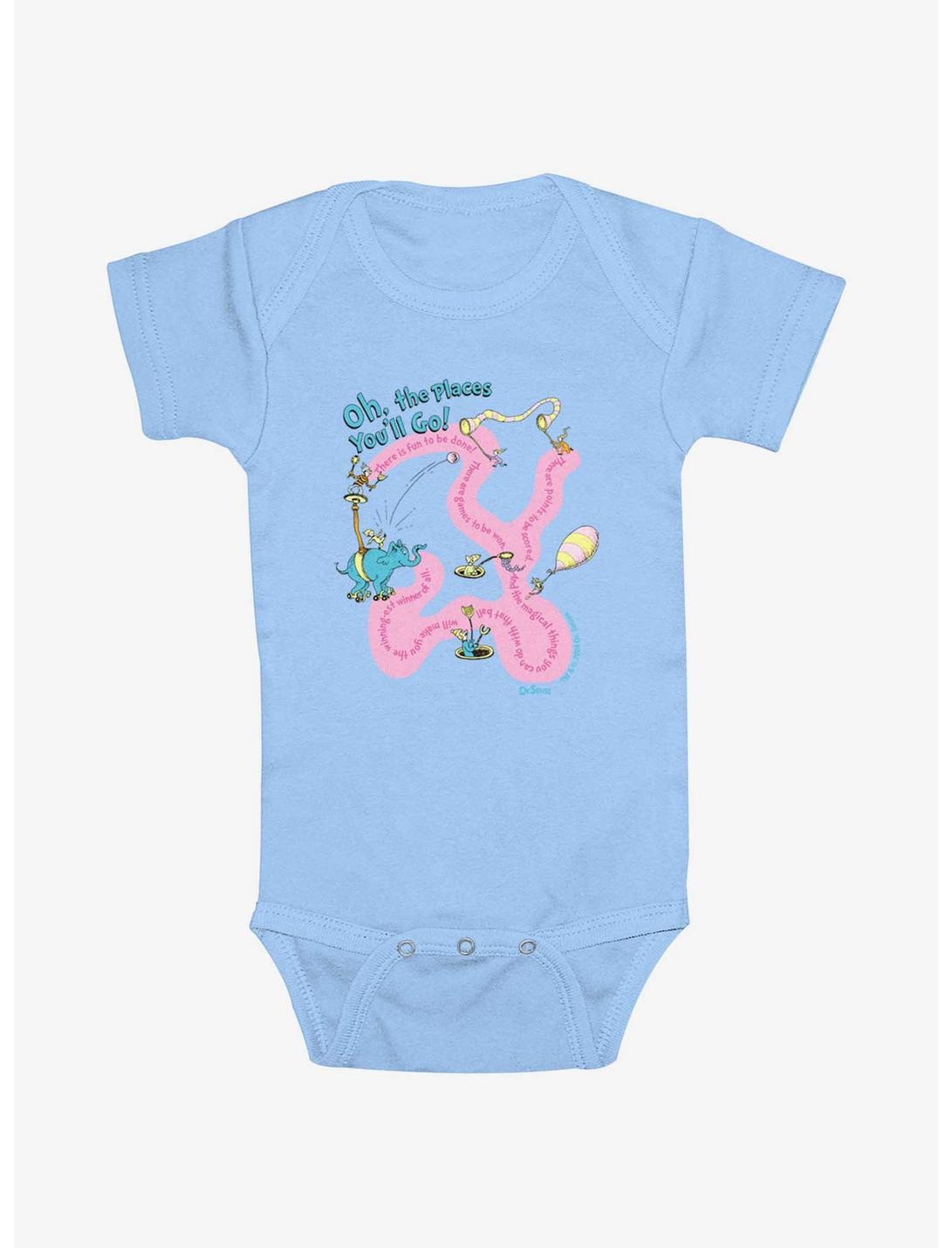Dr. Seuss Journeying Infant Bodysuit, LT BLUE, hi-res