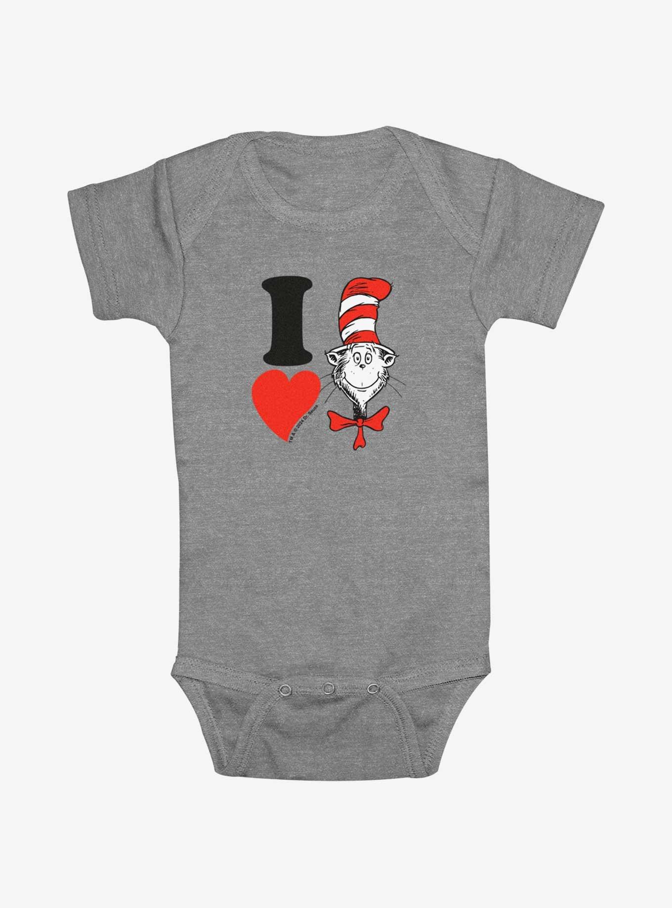 Dr. Seuss I Heart Hat Cat Infant Bodysuit