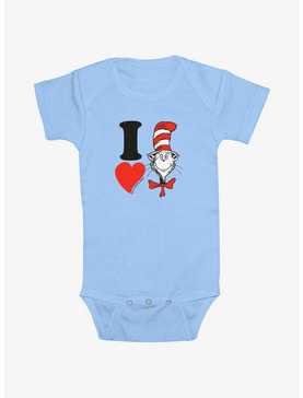 Dr. Seuss I Heart Hat Cat Infant Bodysuit, , hi-res