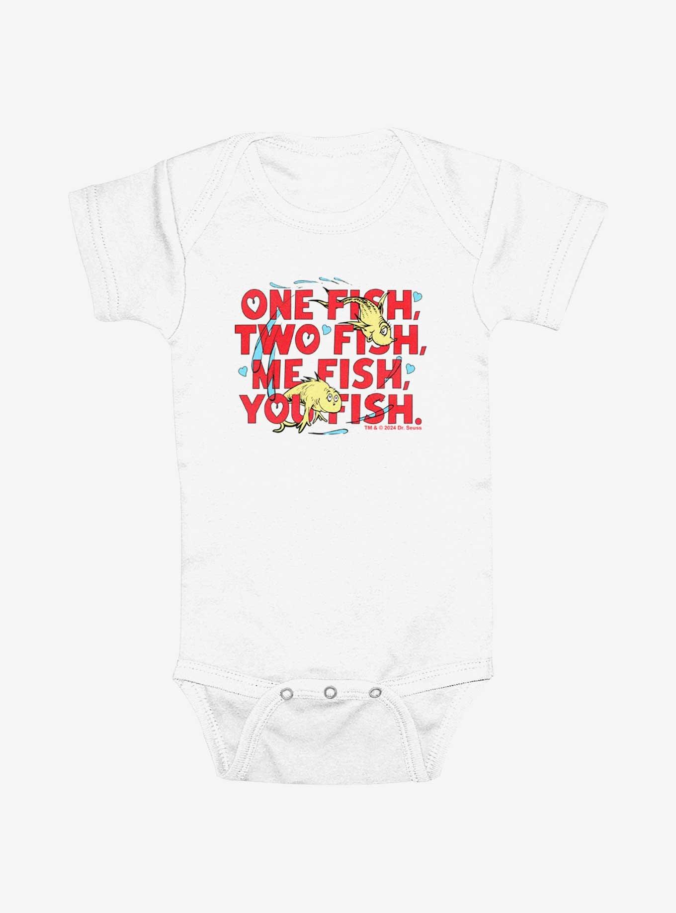 Dr. Seuss Me Fish You Fish Infant Bodysuit, WHITE, hi-res