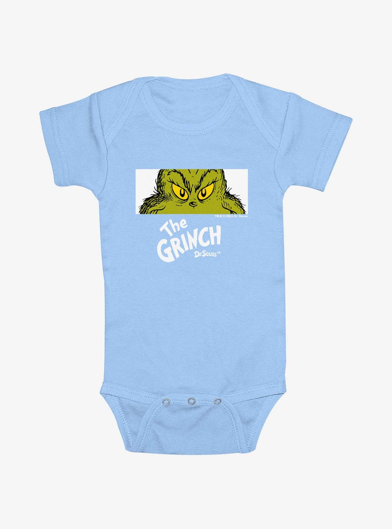 Dr. Seuss Grinch Eyes Infant Bodysuit, LT BLUE, hi-res