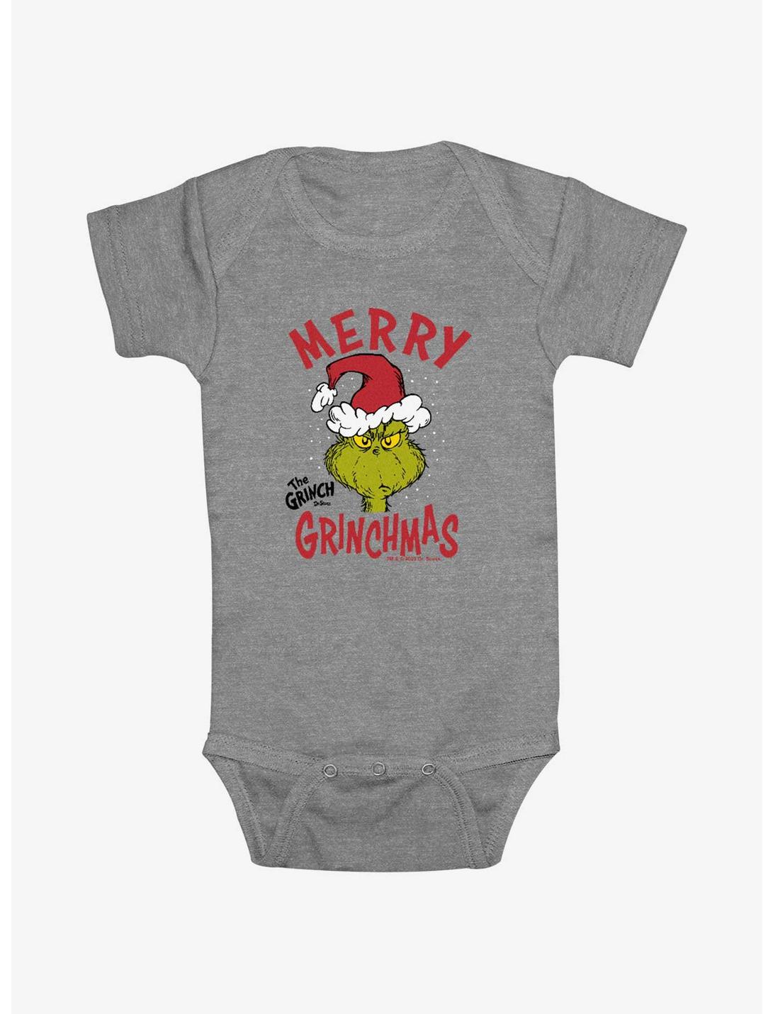 Dr. Seuss Grinchmas Hat Infant Bodysuit, ATH HTR, hi-res