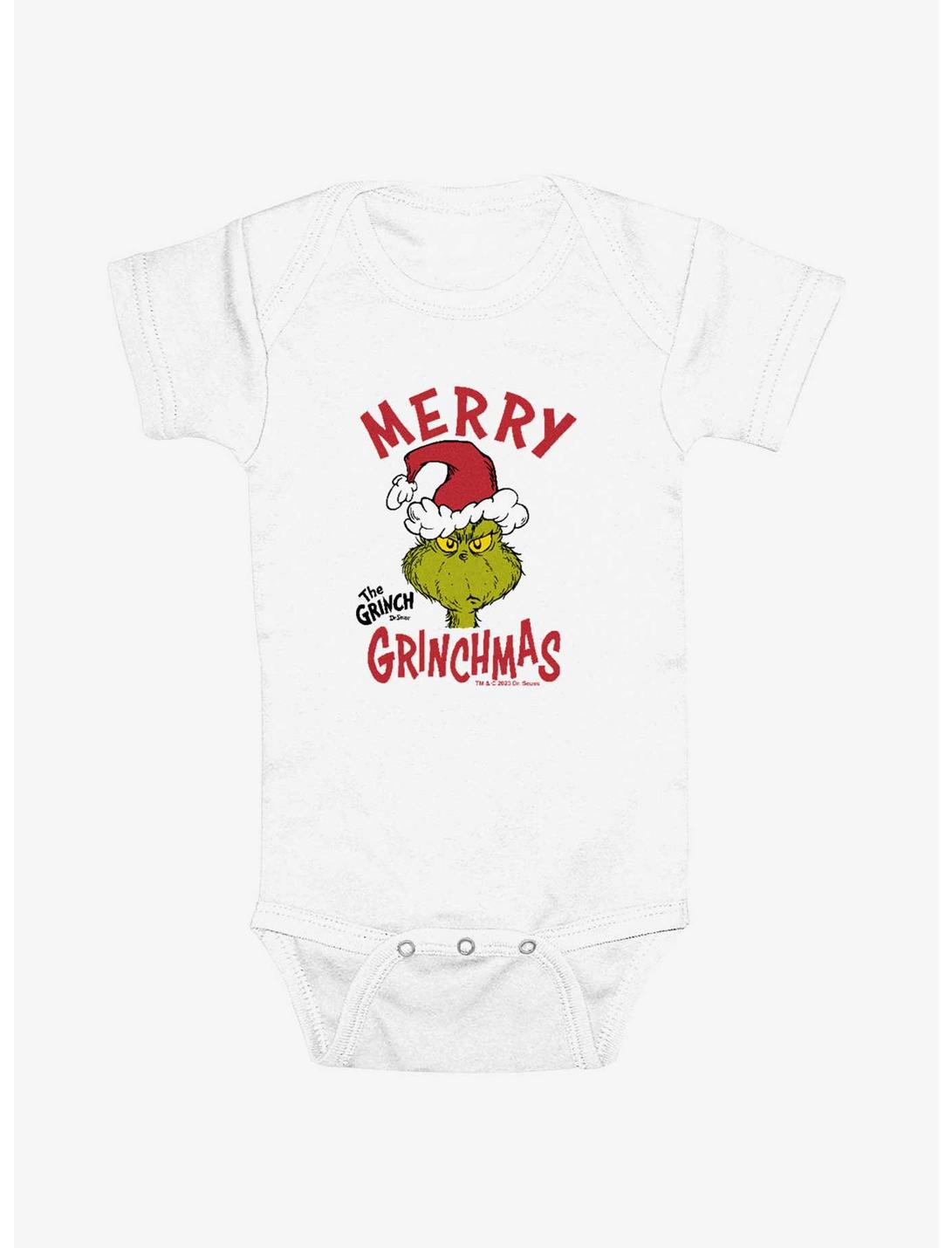 Dr. Seuss Grinchmas Hat Infant Bodysuit, WHITE, hi-res