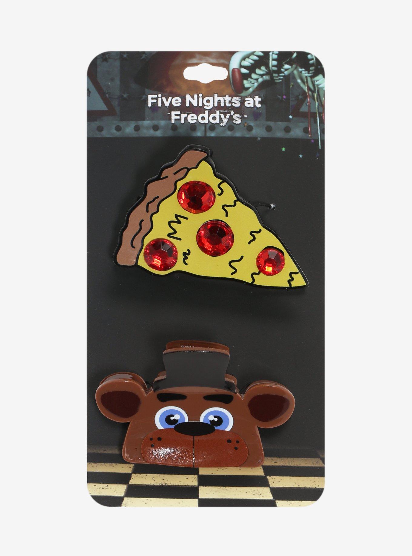 Five Nights At Freddy's Pizza & Freddy Claw Hair Clip Set, , hi-res