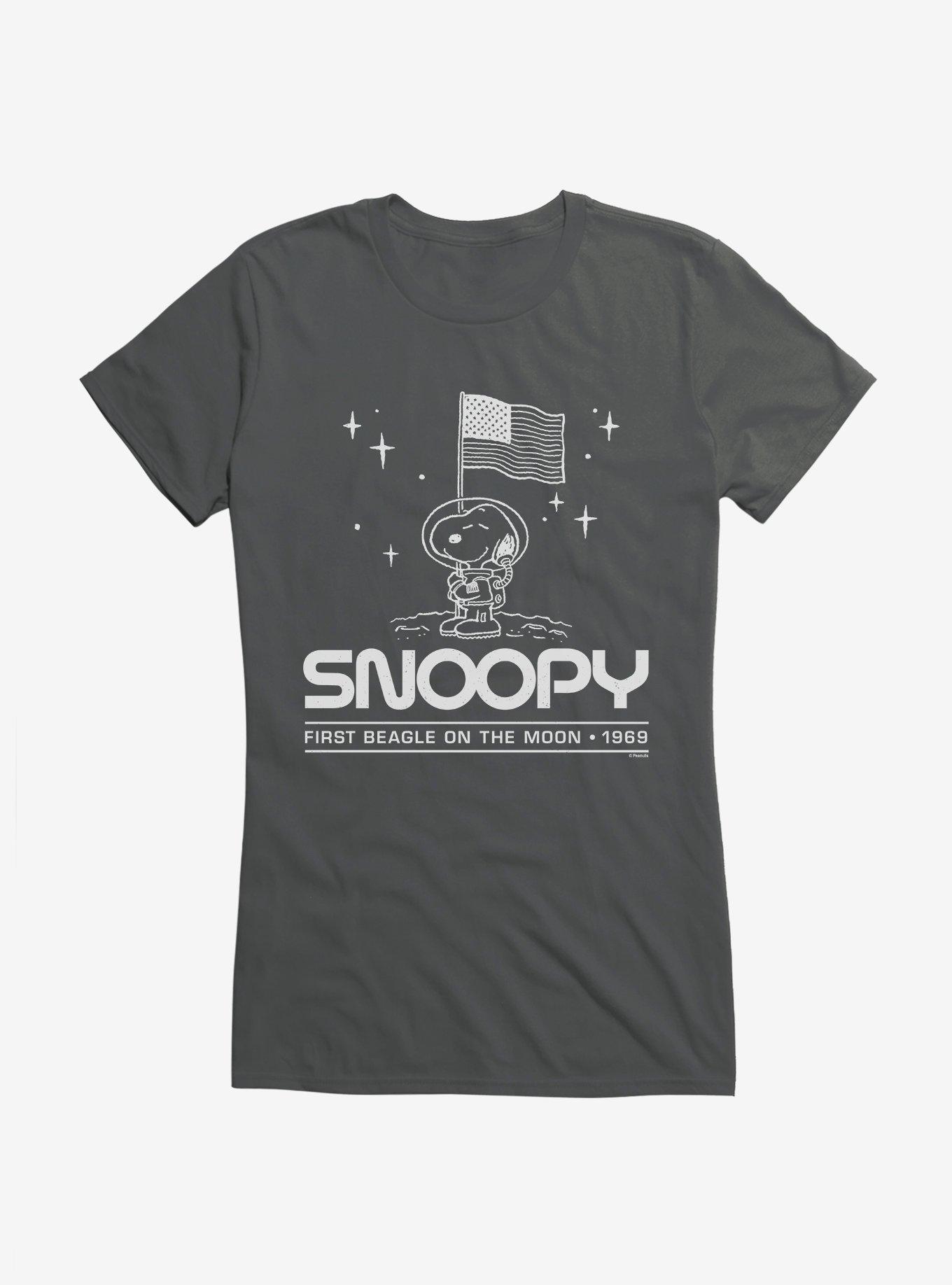 Peanuts Snoopy First Beagle On The Moon Girls T-Shirt, , hi-res