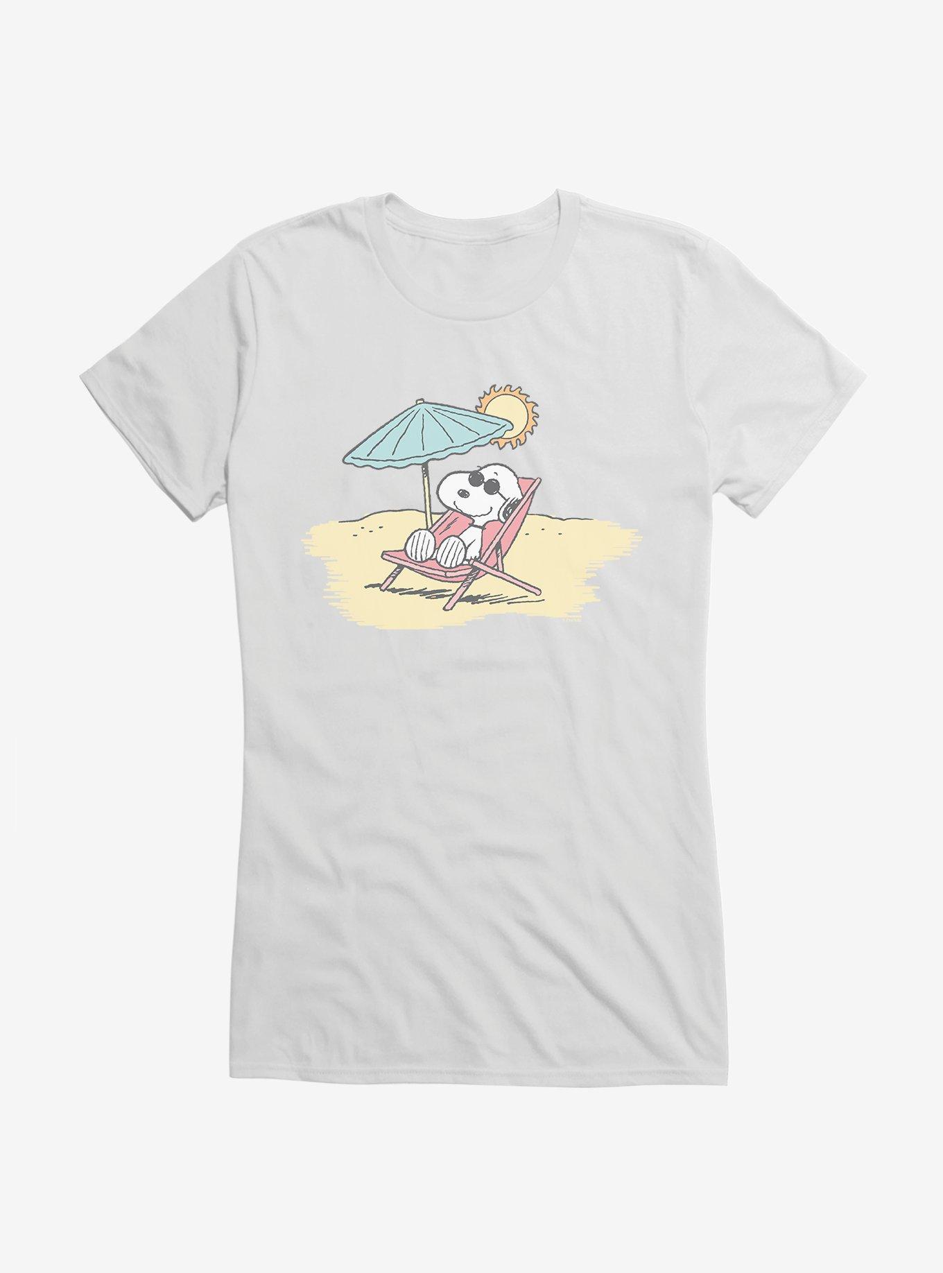 Peanuts Summer Vibes Snoopy Girls T-Shirt