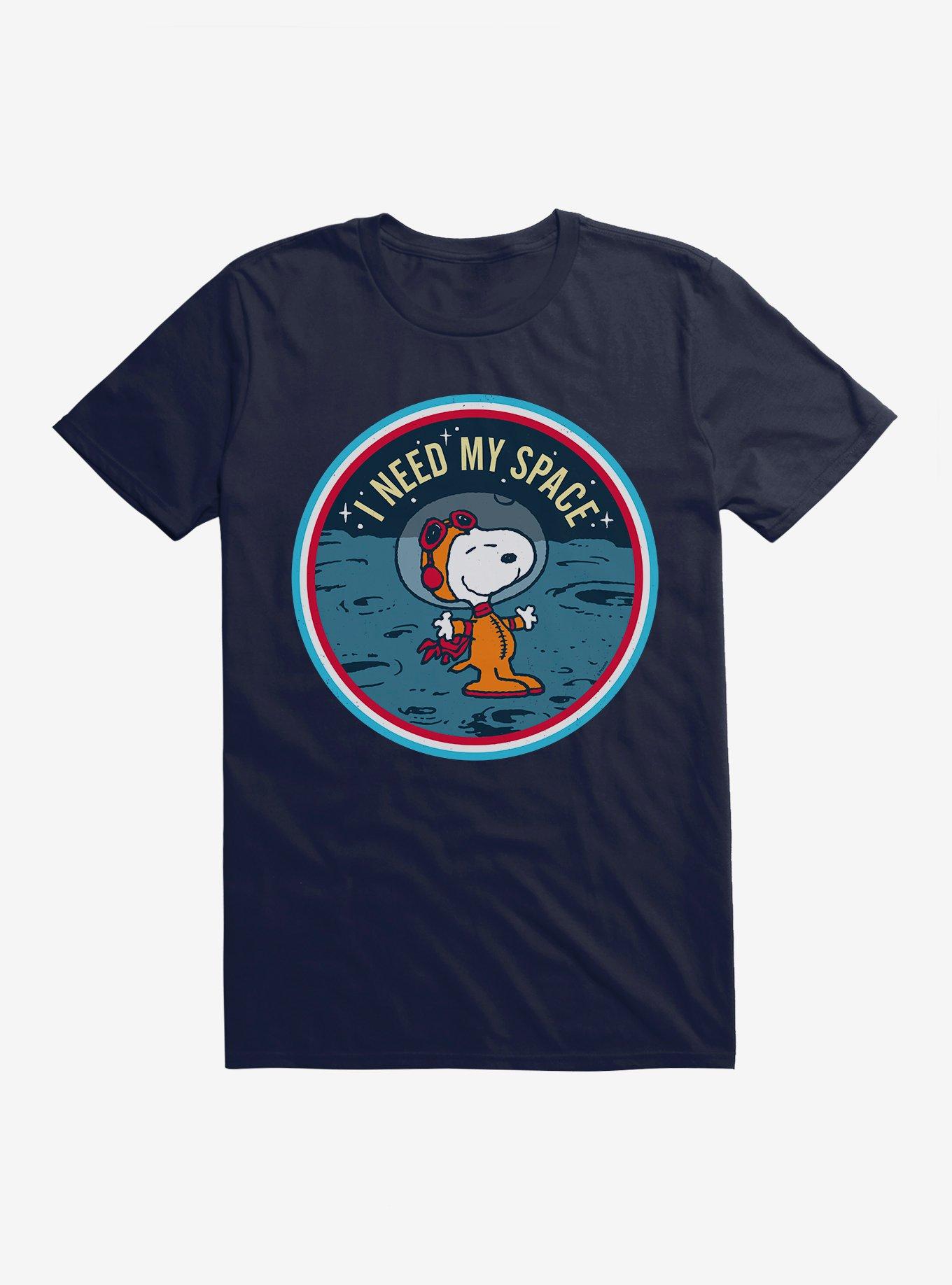 Peanuts I Need My Space Snoopy T-Shirt, NAVY, hi-res