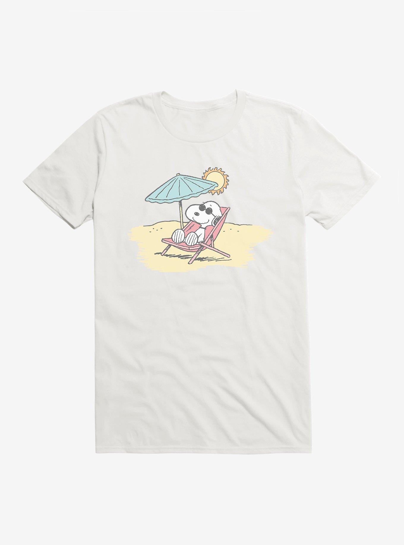 Peanuts Summer Vibes Snoopy T-Shirt, WHITE, hi-res