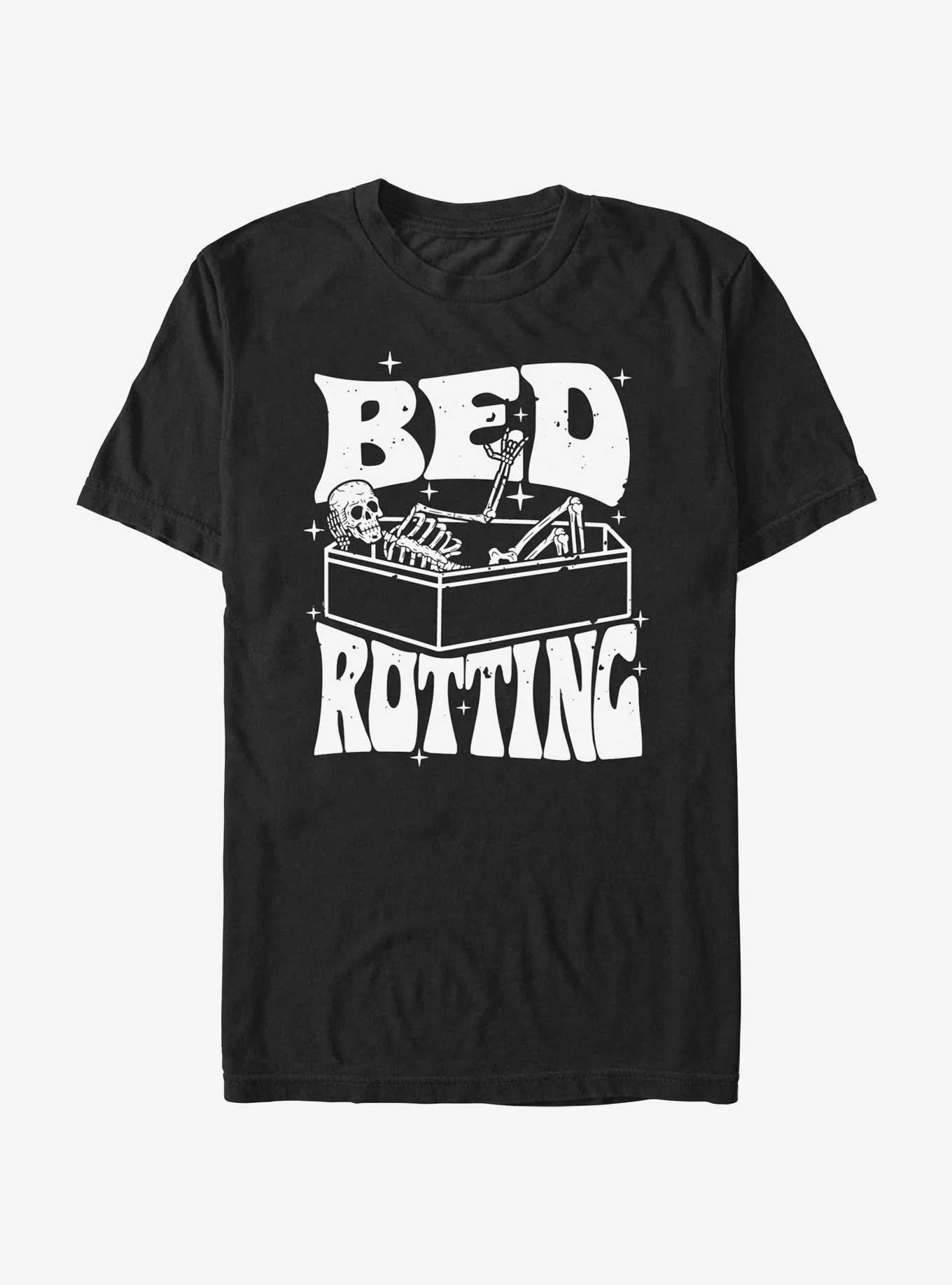 Hot Topic Skeletal Bed T-Shirt, BLACK, hi-res