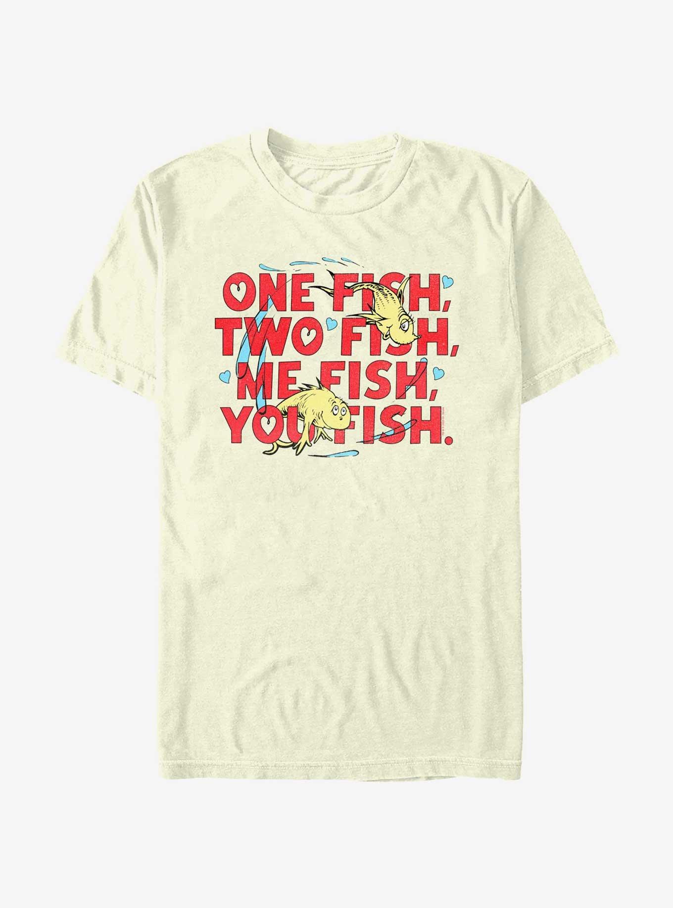 Dr. Seuss Me Fish You Fish T-Shirt, NATURAL, hi-res