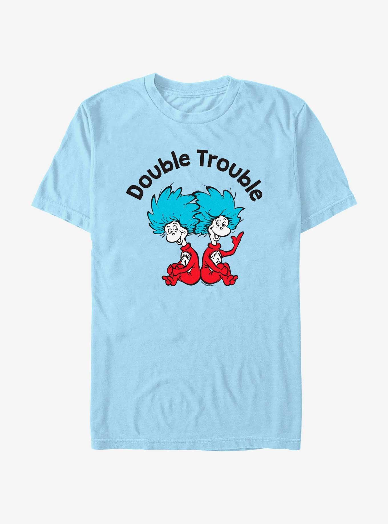 Dr. Seuss Double Trouble T-Shirt, LT BLUE, hi-res