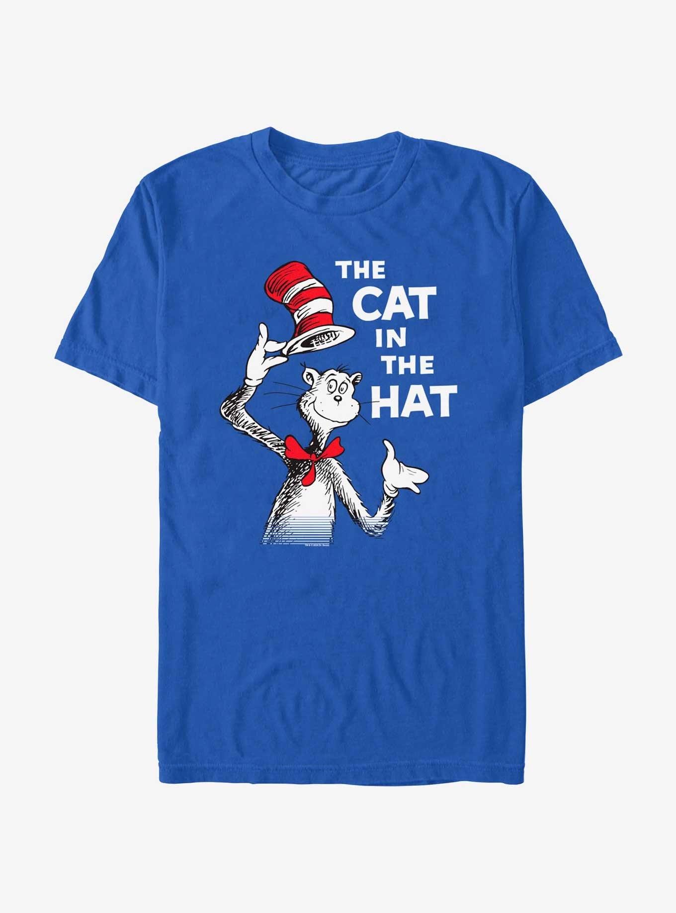 Dr. Seuss Cat Hat T-Shirt, ROYAL, hi-res