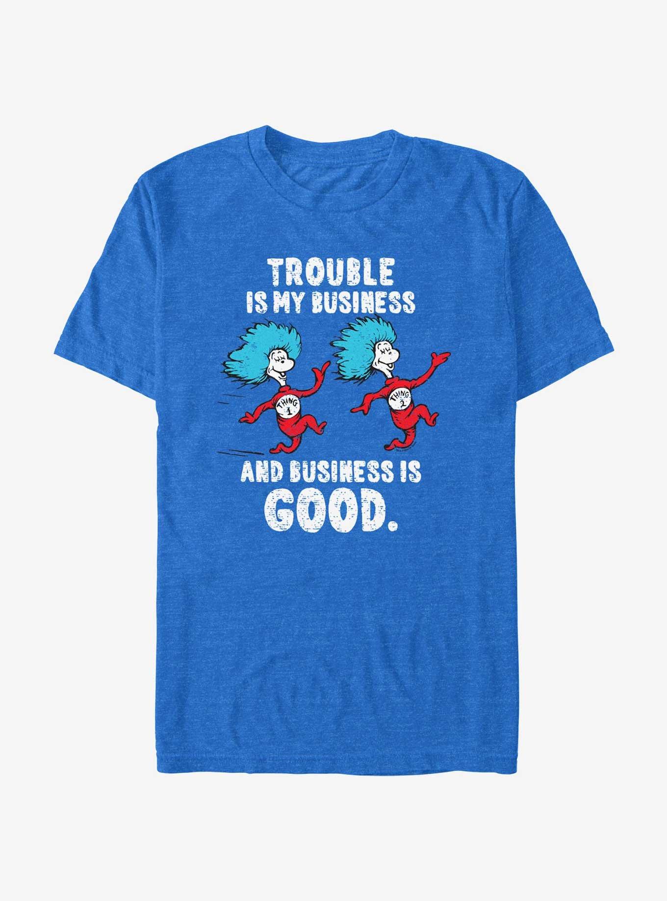 Dr. Seuss Trouble Is My Business T-Shirt, ROY HTR, hi-res