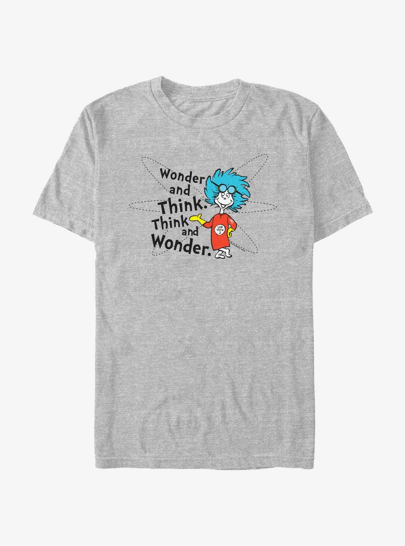 Dr. Seuss Think And Wonder T-Shirt, ATH HTR, hi-res