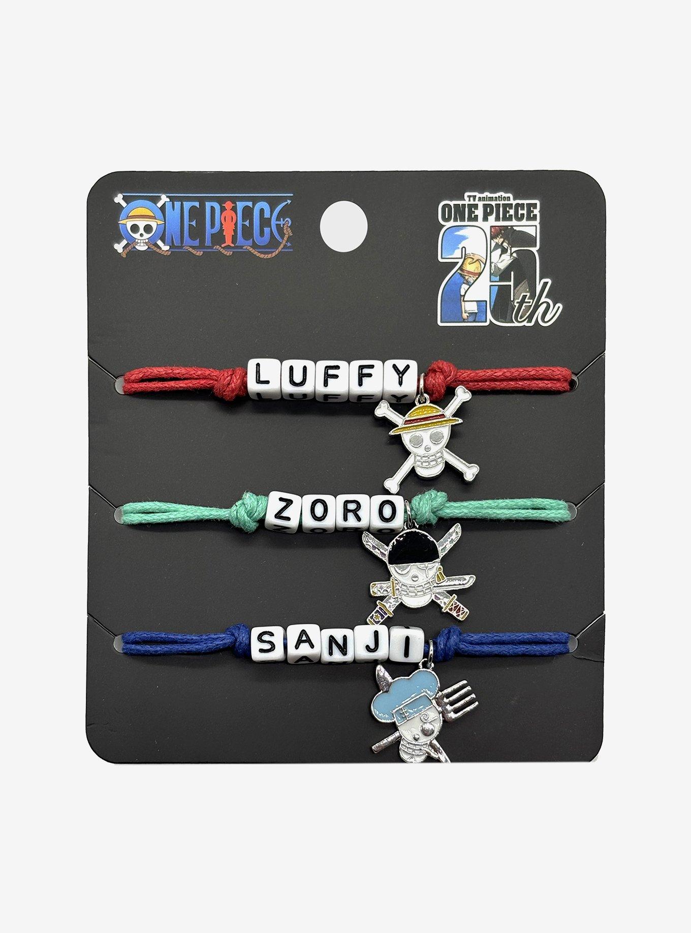 One Piece Monster Trio Charm Cord Bracelet Set | Hot Topic