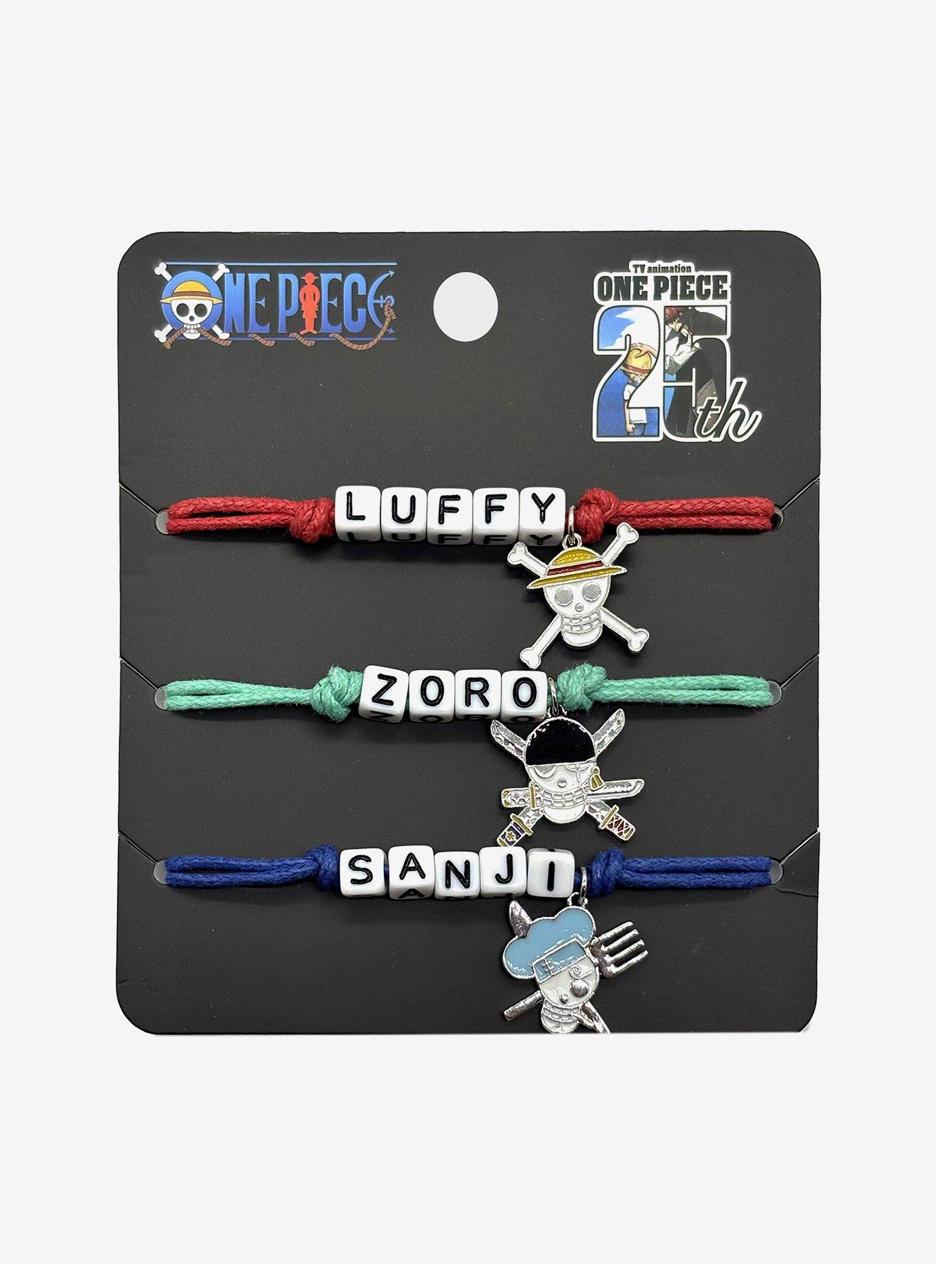 One Piece Monster Trio Charm Cord Bracelet Set, , hi-res