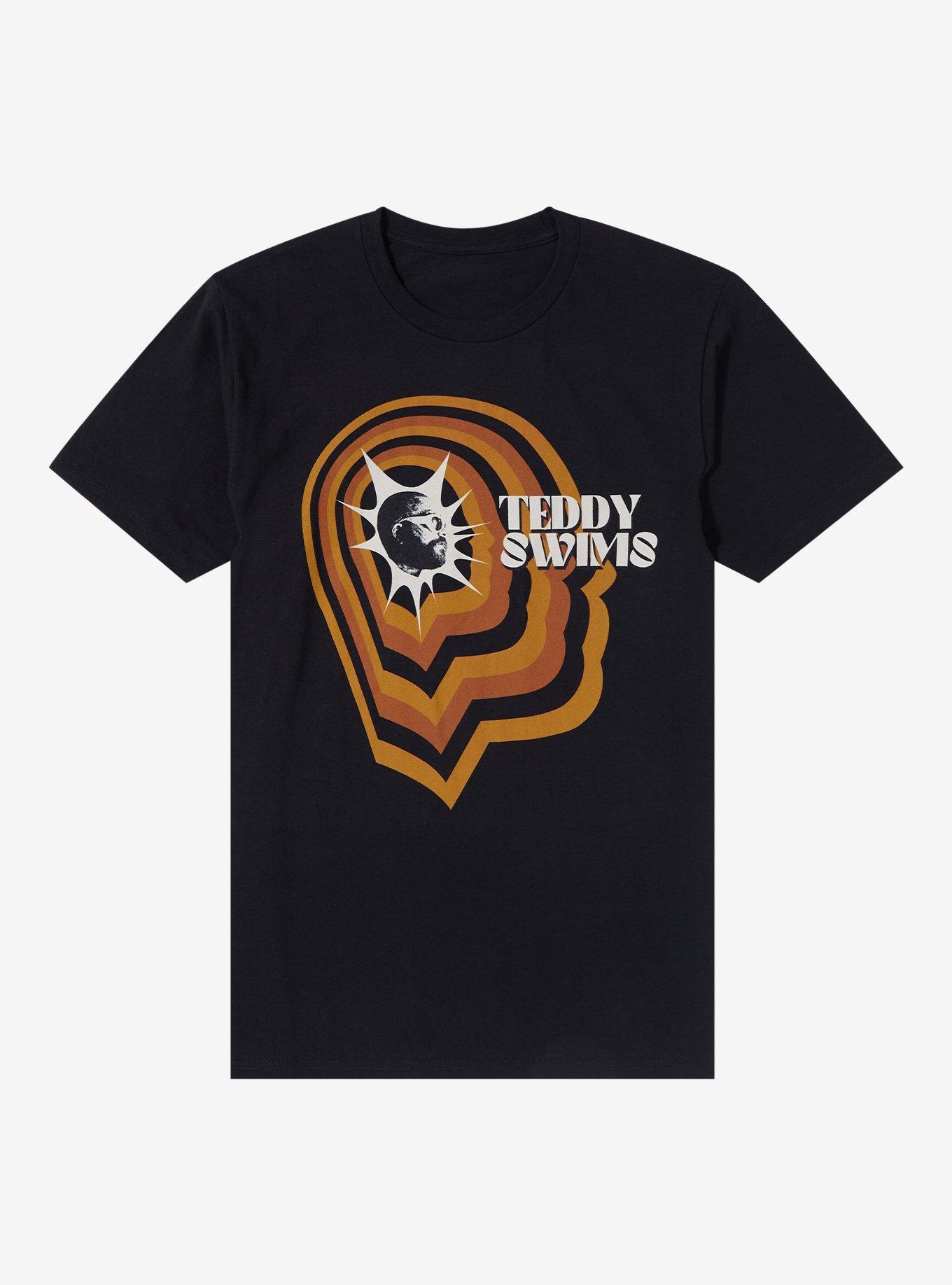 Teddy Swims Profile Outline T-Shirt, BLACK, hi-res