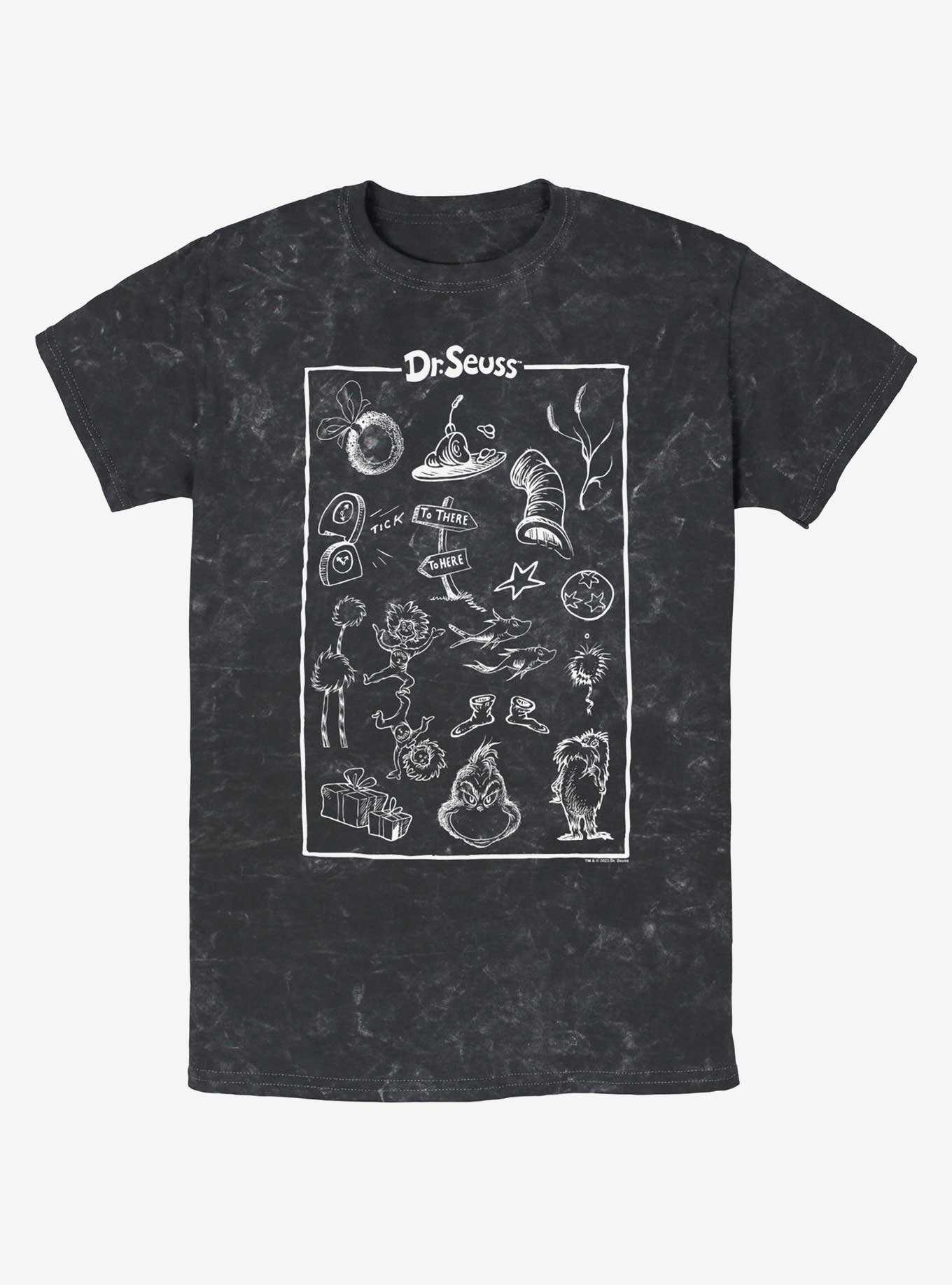 Dr. Seuss Collection Poster Mineral Wash T-Shirt, , hi-res