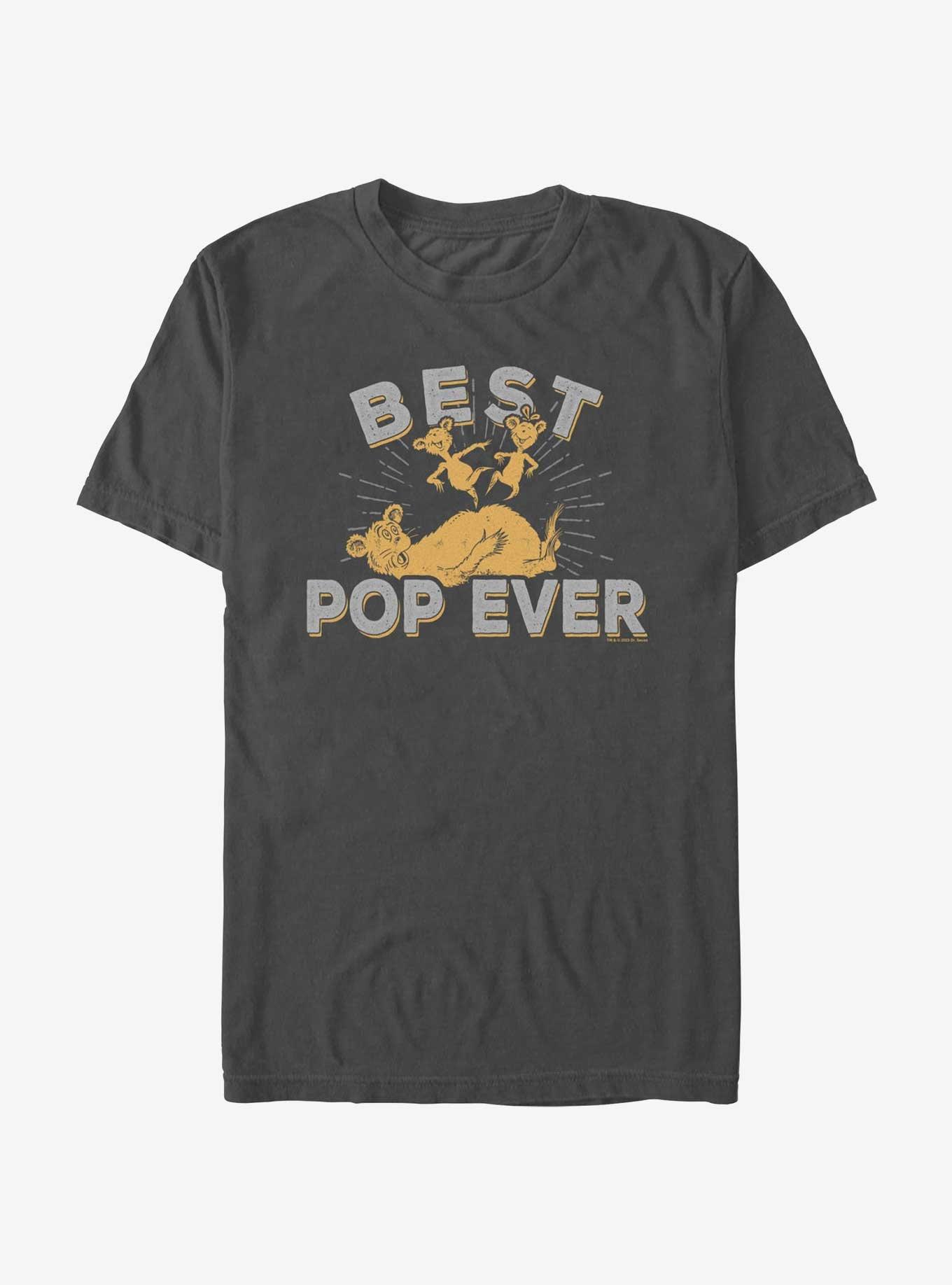 Dr. Seuss Hop On Pop Best Pop Ever T-Shirt, CHARCOAL, hi-res