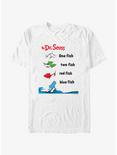 Dr. Seuss One Fish Two Fish Red Fish Blue Fish T-Shirt, WHITE, hi-res