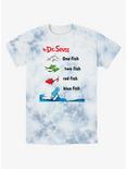 Dr. Seuss One Fish Two Fish Red Fish Blue Fish Tie-Dye T-Shirt, WHITEBLUE, hi-res