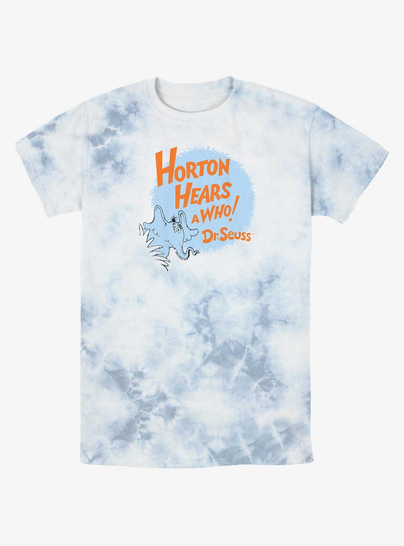Dr. Seuss Horton Hears A Who Tie-Dye T-Shirt, WHITEBLUE, hi-res