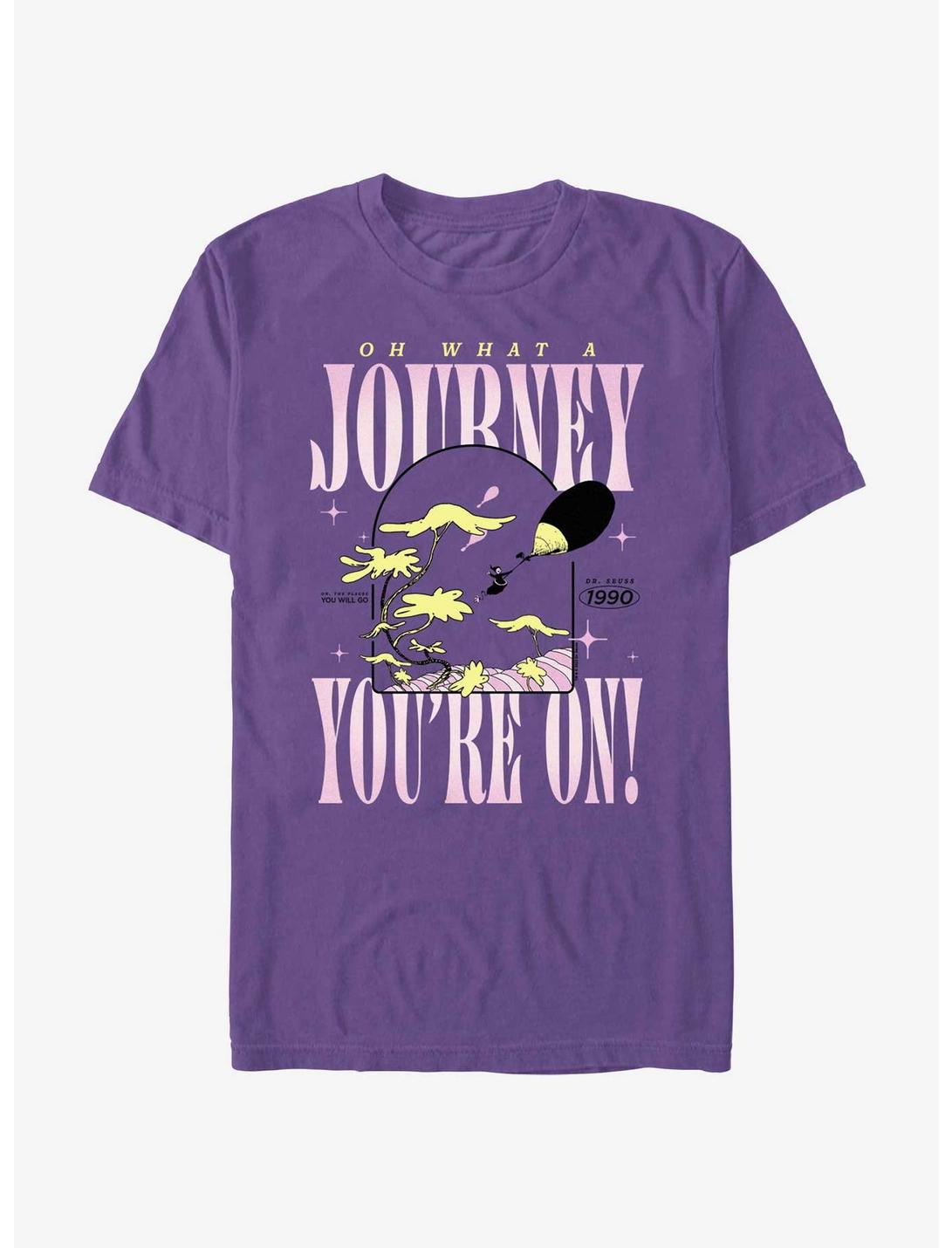Dr. Seuss Oh What A Journey You're On T-Shirt, PURPLE, hi-res