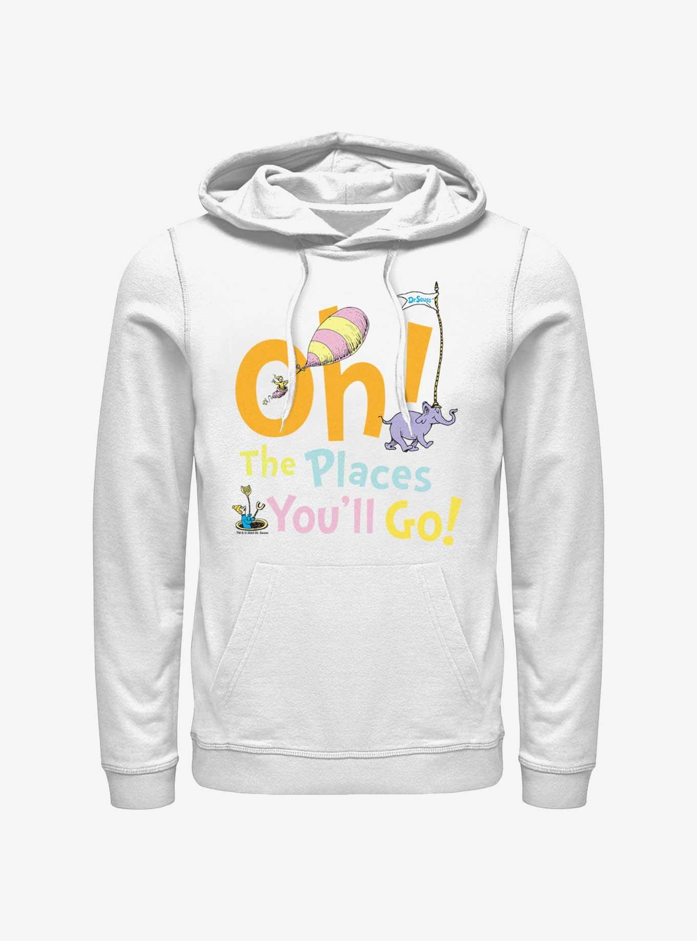 Dr. Seuss Going Places Hoodie, WHITE, hi-res