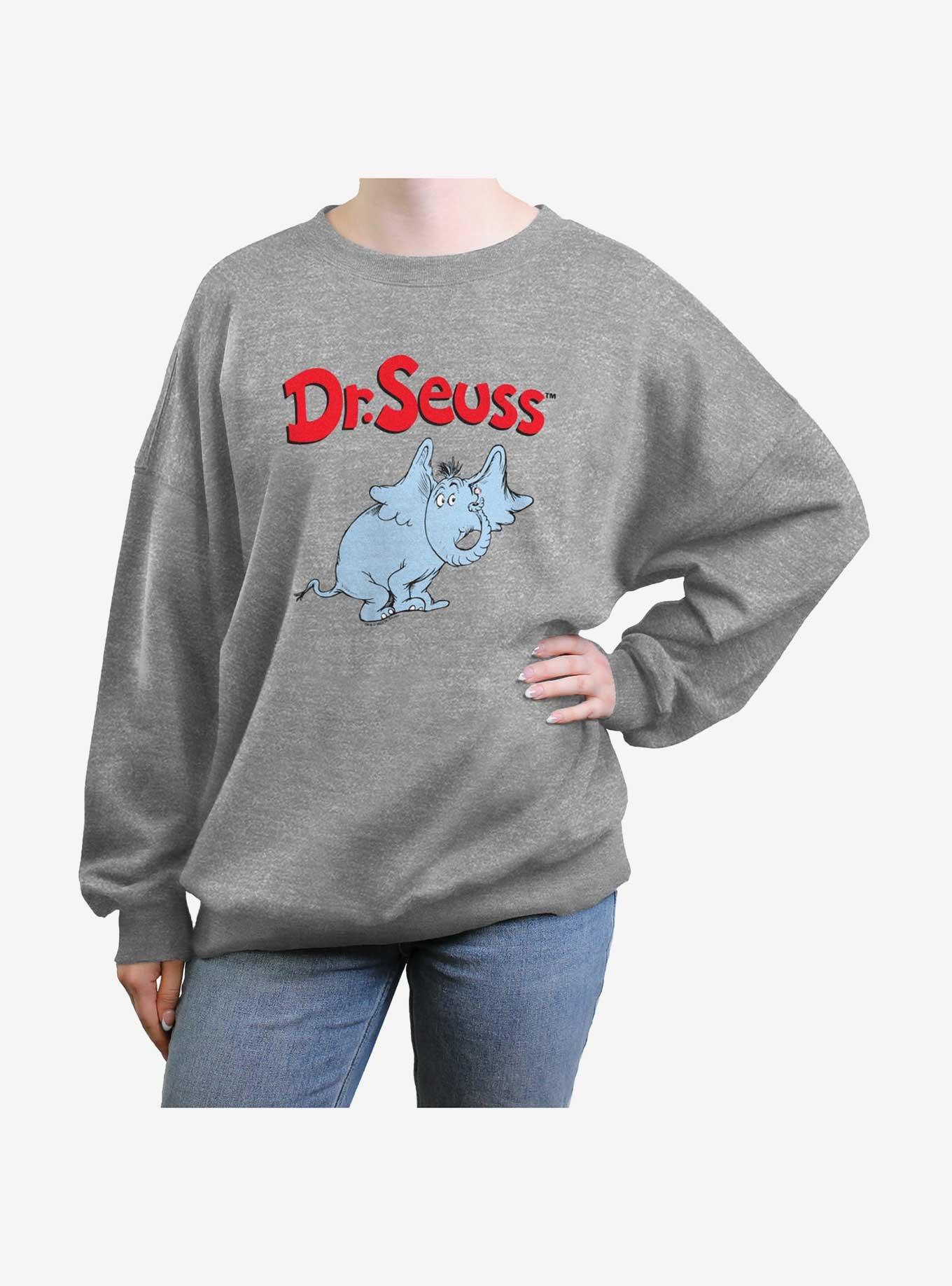 Dr. Seuss Horton Womens Oversized Sweatshirt