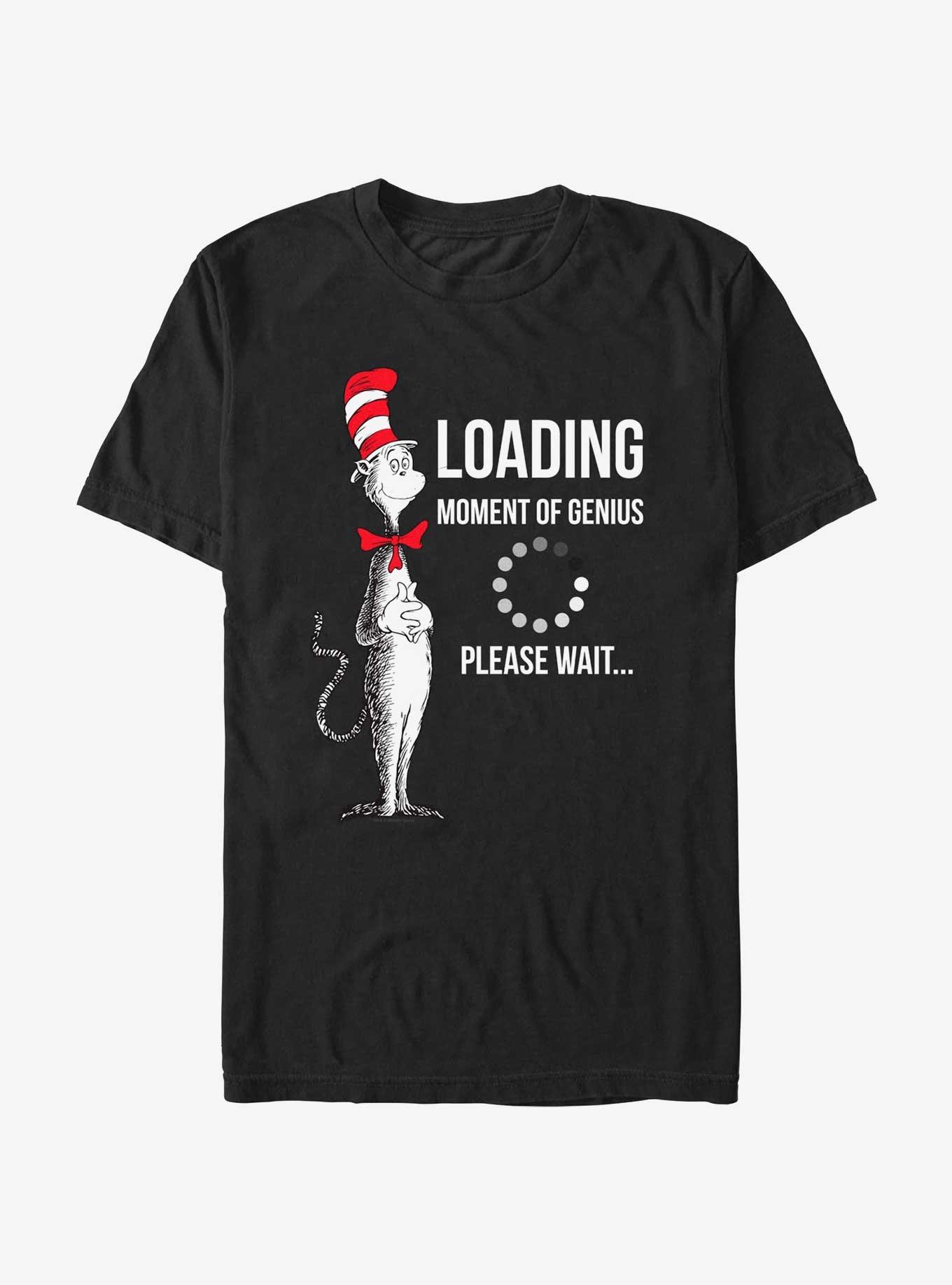 Dr. Seuss Cat Loading T-Shirt, BLACK, hi-res