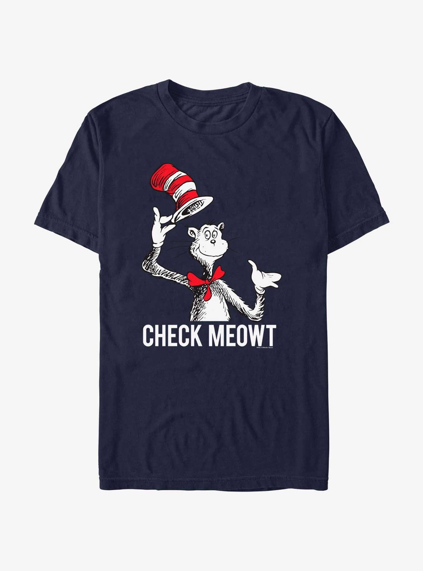 Dr. Seuss Cat Meowt T-Shirt, NAVY, hi-res