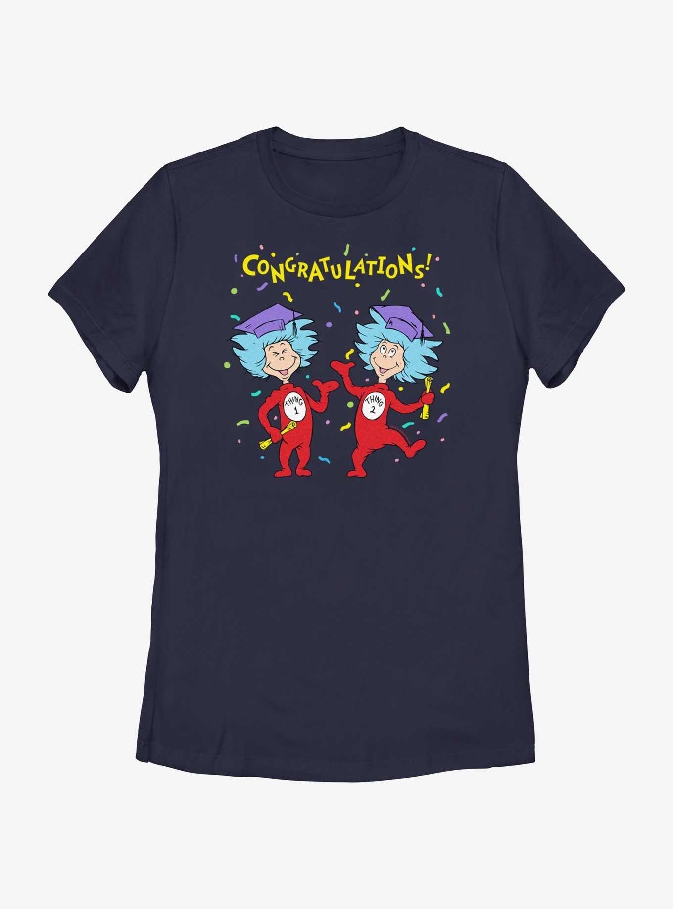 Dr. Seuss Graduated Little Things Womens T-Shirt, NAVY, hi-res
