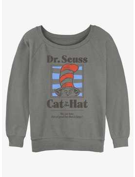 Dr. Seuss The Cat In The Hat Fun That Is Funny Womens Slouchy Sweatshirt, , hi-res