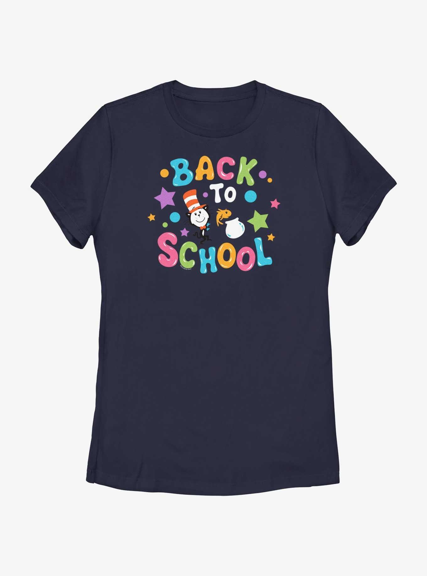 Dr. Seuss School Thing One Womens T-Shirt, NAVY, hi-res