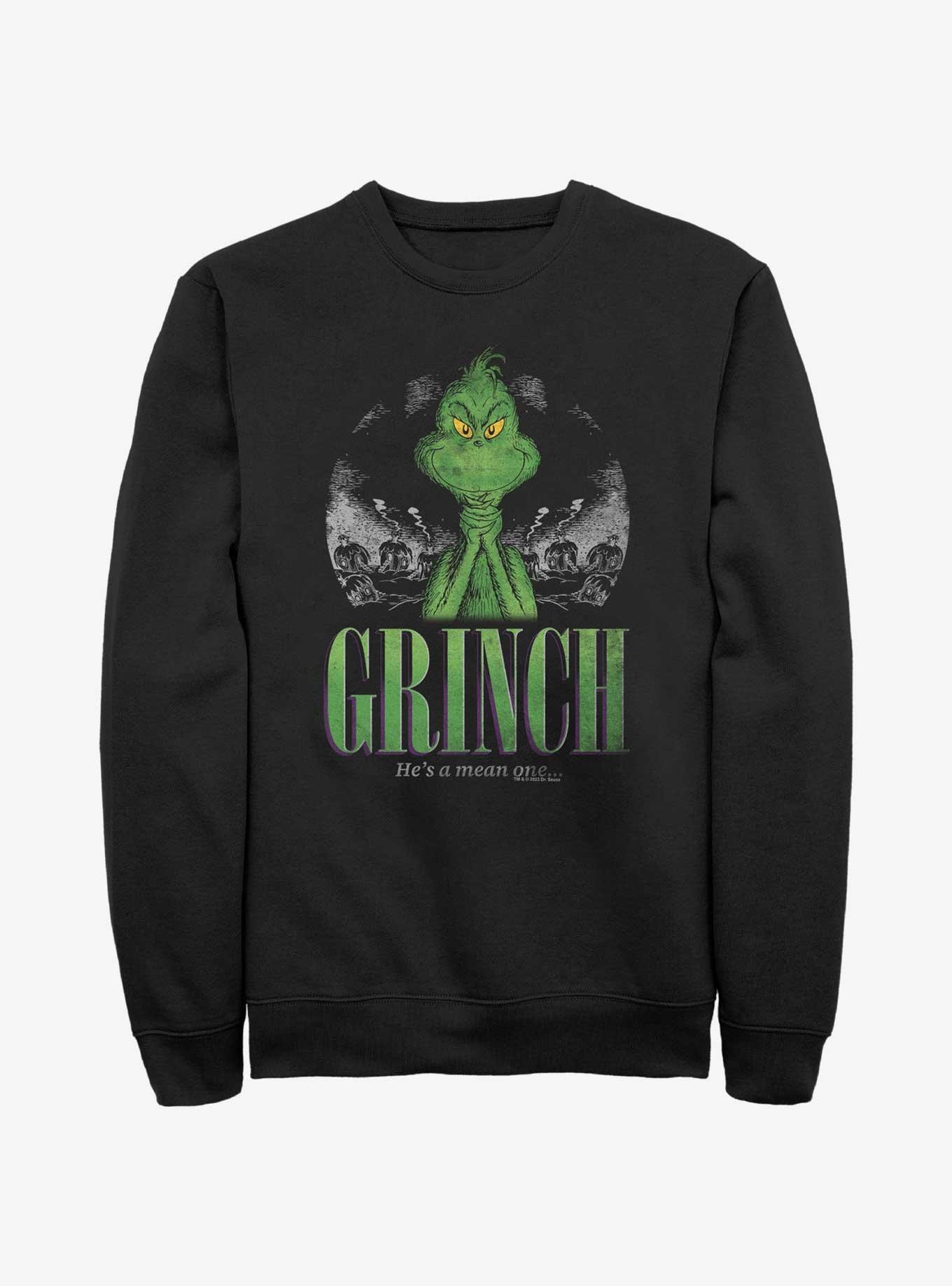 Dr. Seuss The Grinch He's A Mean One Sweatshirt, , hi-res