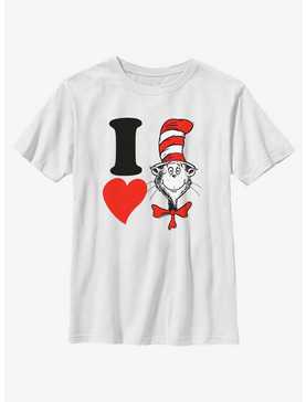 Dr. Seuss I Heart Hat Cat Youth T-Shirt, , hi-res