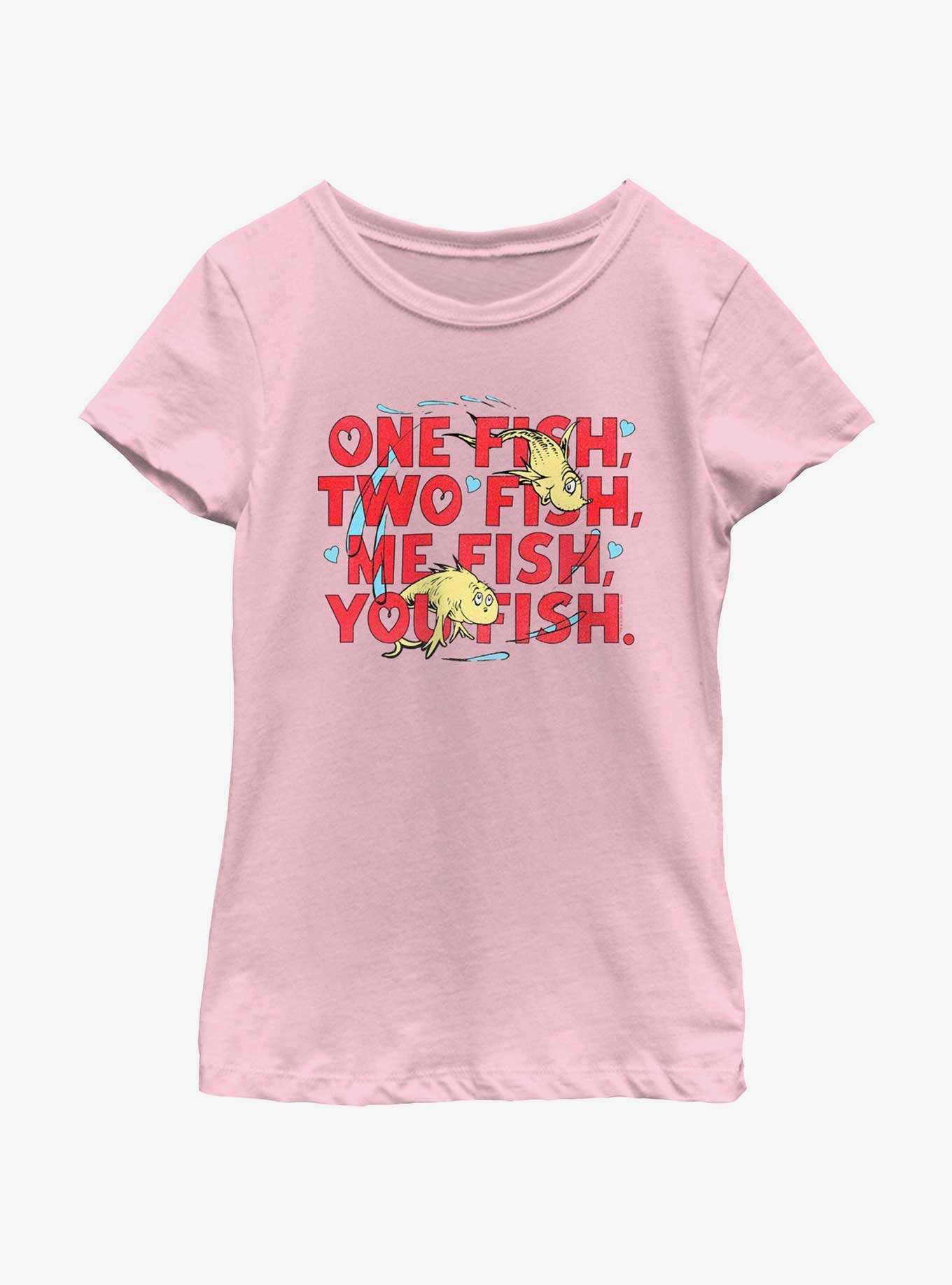 Dr. Seuss Me Fish You Fish Youth Girls T-Shirt, , hi-res