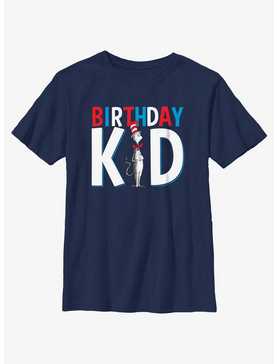 Dr. Seuss Birthday Kid Cat Hat Youth T-Shirt, , hi-res