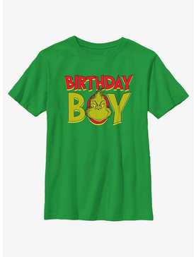 Dr. Seuss Bday Grinch Boy Youth T-Shirt, , hi-res