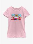 Dr. Seuss Birthday Cake Things Youth Girls T-Shirt, PINK, hi-res