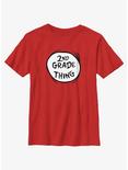 Dr. Seuss 2ND Grade Emblem Youth T-Shirt, RED, hi-res