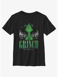 Dr. Seuss The Grinch He's A Mean One Youth T-Shirt, BLACK, hi-res