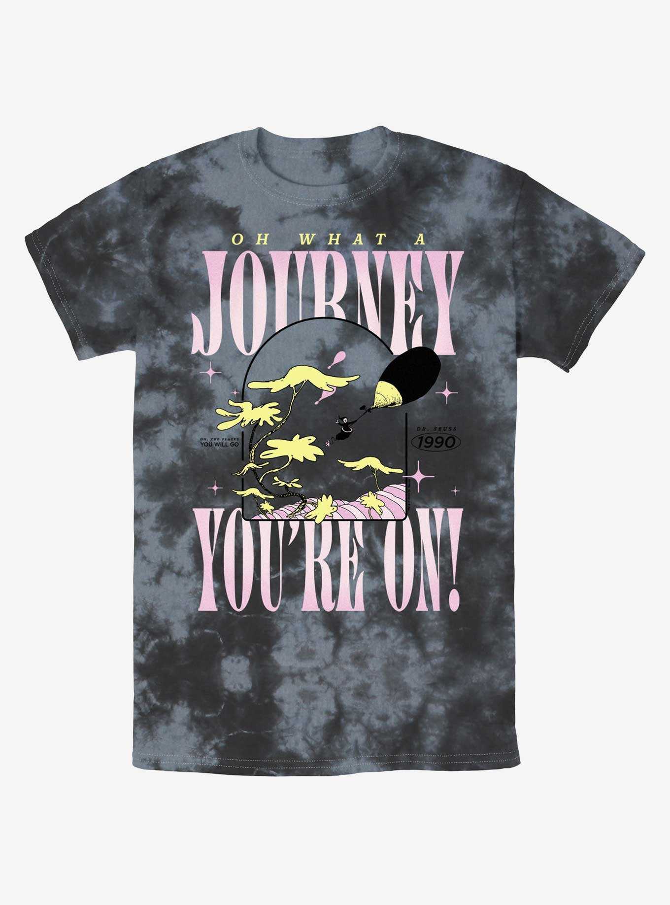 Dr. Seuss Oh What A Journey You'Re On Tie-Dye T-Shirt, , hi-res