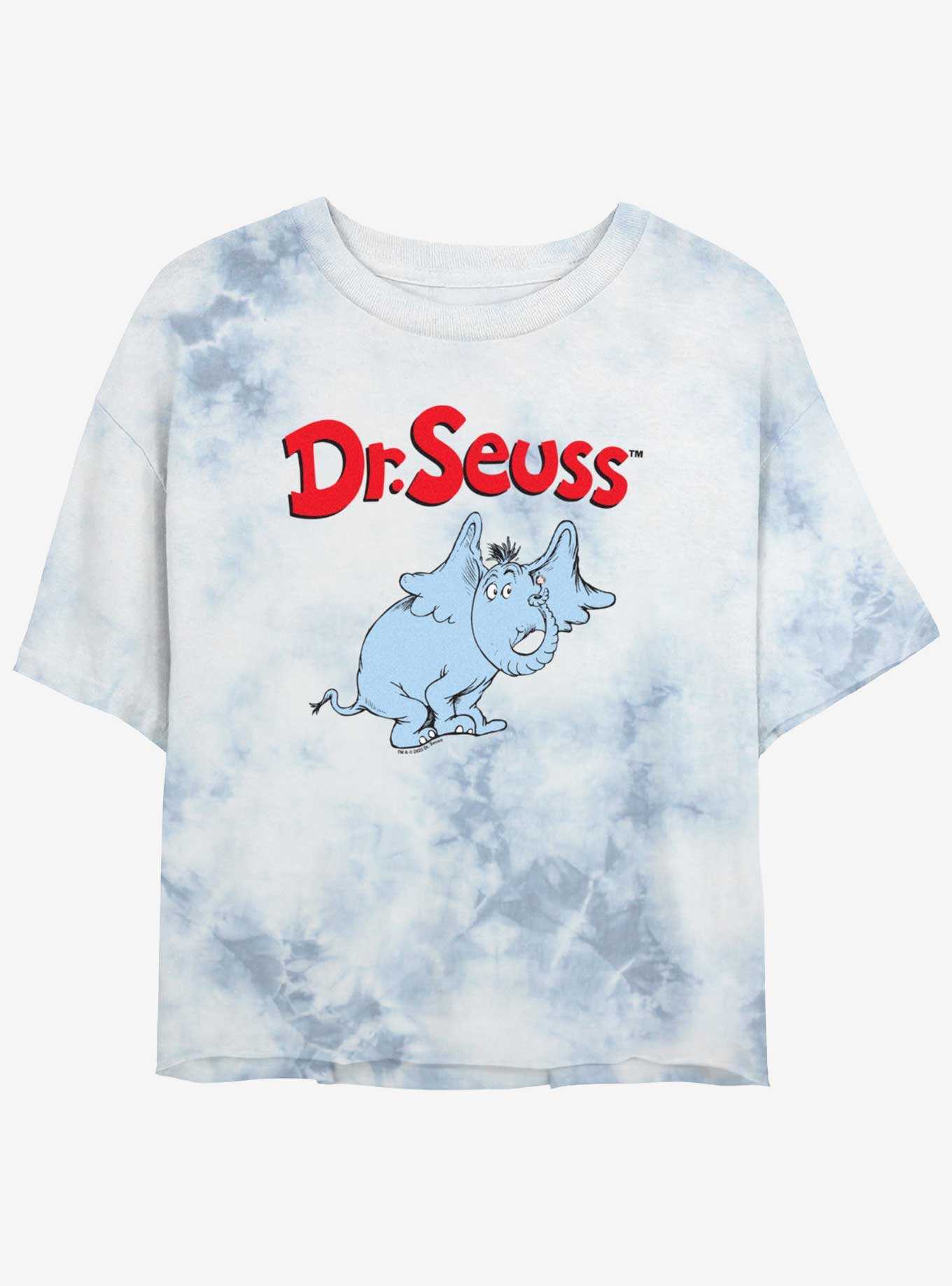Dr. Seuss Horton Tie Dye Crop Girls T-Shirt, , hi-res