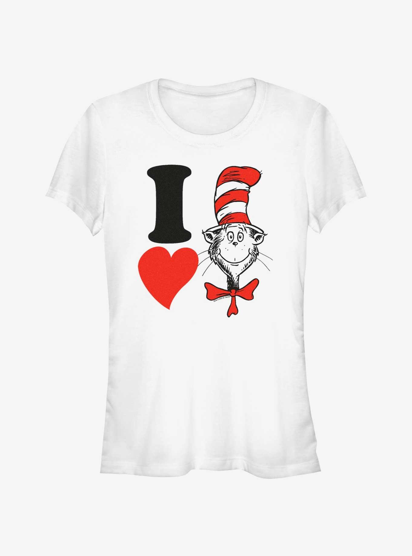 Dr. Seuss I Heart Hat Cat Girls T-Shirt, , hi-res