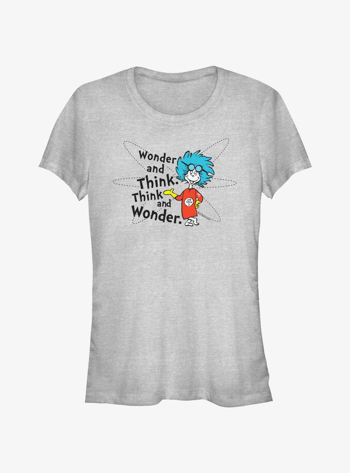 Dr. Seuss Think And Wonder Girls T-Shirt, ATH HTR, hi-res
