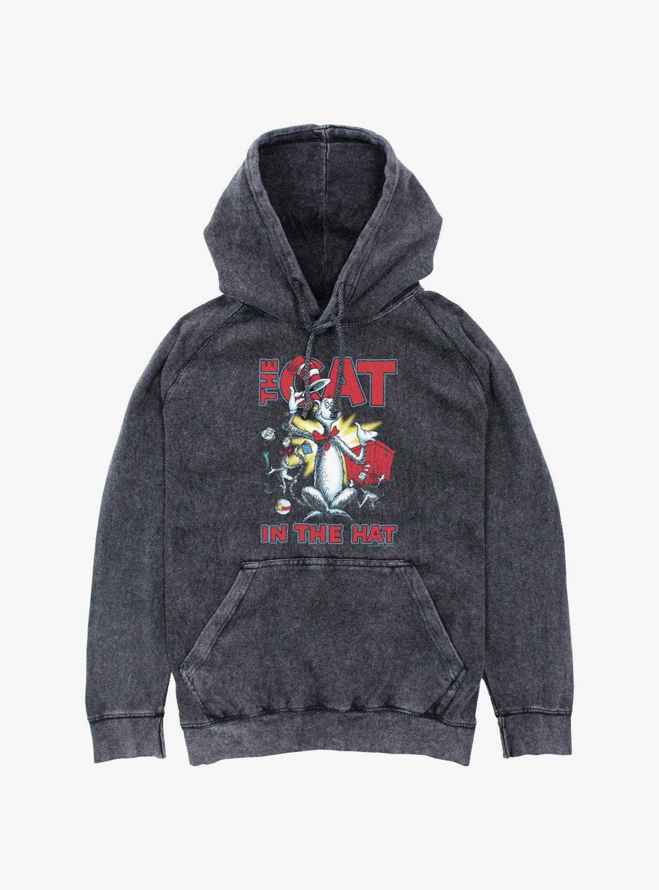 Dr. Seuss The Cat In The Hat Cattitude Mineral Wash Hoodie