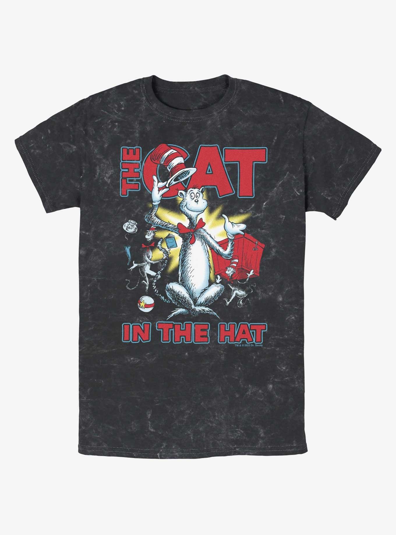 Dr. Seuss The Cat In The Hat Cattitude Mineral Wash T-Shirt, , hi-res