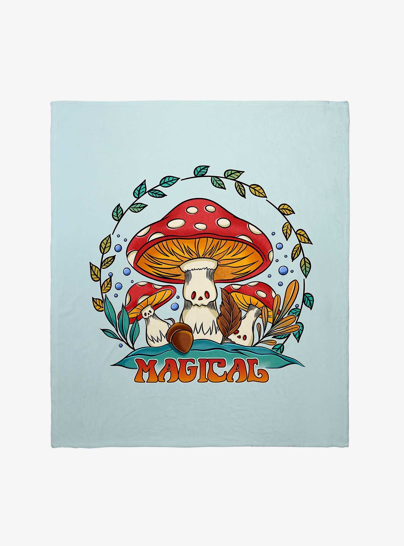 Magical Mushrooms Throw Blanket, , hi-res
